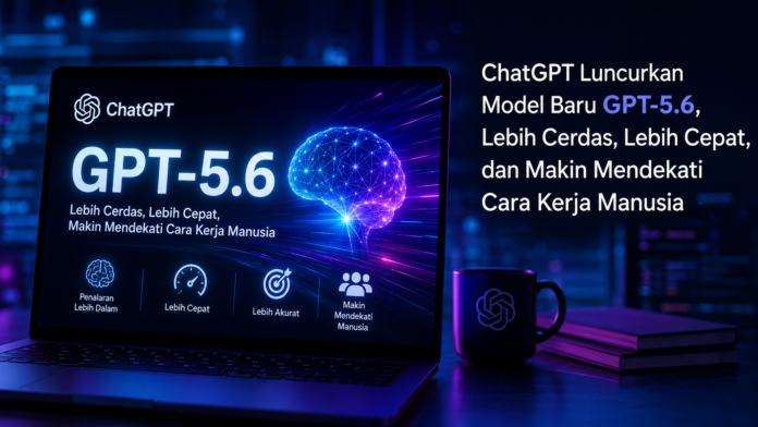 Ilustrasi GPT-5.6, model terbaru ChatGPT yang menawarkan peningkatan performa dalam penalaran, penulisan, analisis data, dan pemrograman dibanding versi sebelumnya.