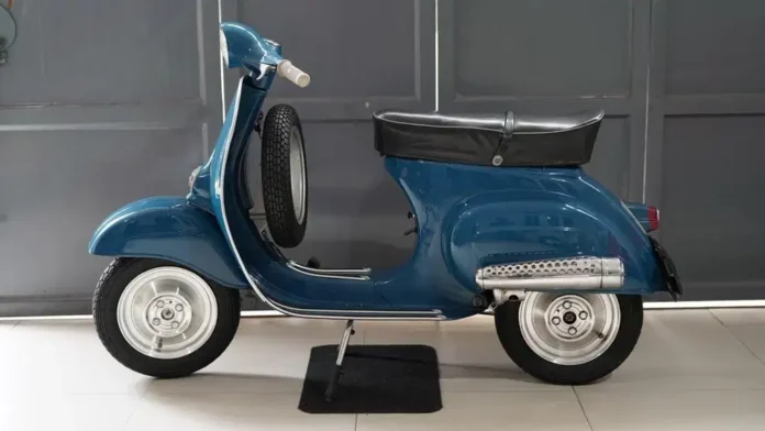 Bentuk khas Vespa Darling dengan bodi smallframe yang ramping dan kompak. (Sumber Foto: OLX Indonesia)